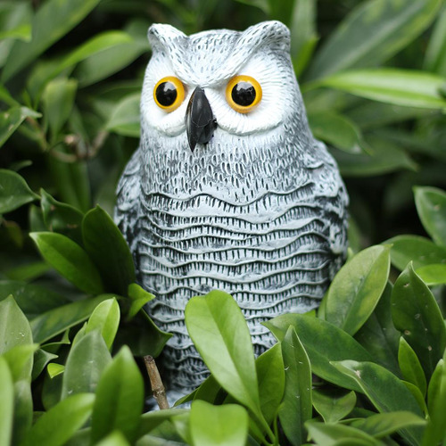 Garden Yard Scarer Decoy White Gray 26x13x11cm
