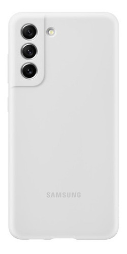 Funda protectora de silicona completamente blanca para Samsung Galaxy S21 Fe