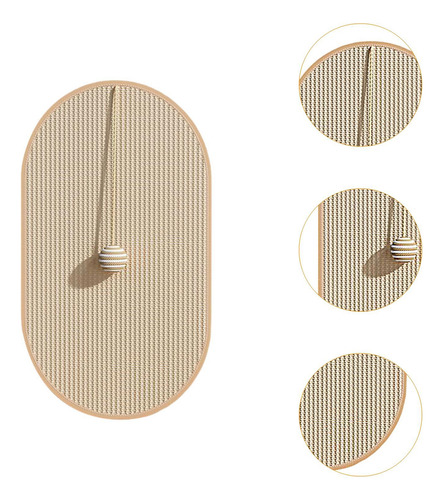 Sisal Gato Coçar Almofada Sisal Esteira Fácil Oval Médio