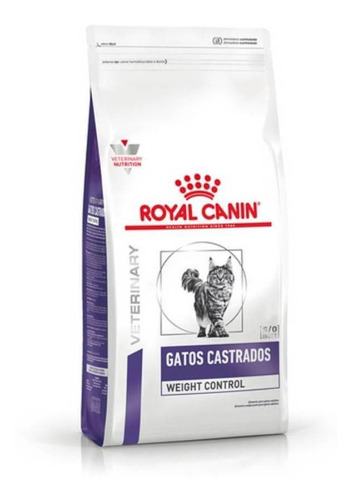Imagen 1 de 1 de Alimento Royal Canin Veterinary Care Nutrition Feline Gatos Castrados Weight Control adulto sabor mix en bolsa de 1.5kg