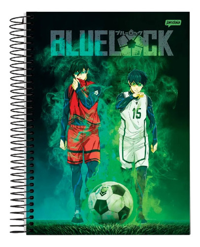 Caderno Univ. 10x1 160 Fls C.d. Jandaia - Blue Lock 1 Cor Multicolor