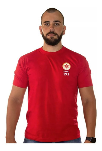 Camiseta Samu 192 Profissional Camisa Blusa Uniforme Algodão