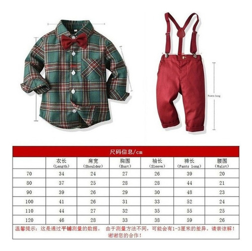Traje De Bebé Niño Camisa Pantalones Con Tirantes Conjuntos