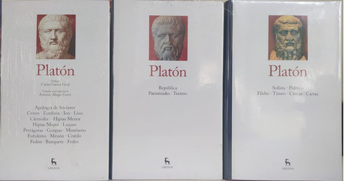 Filosofia - Platon  - Tomo 2 Y 3 - Gredos - Nuevos Cerrados 