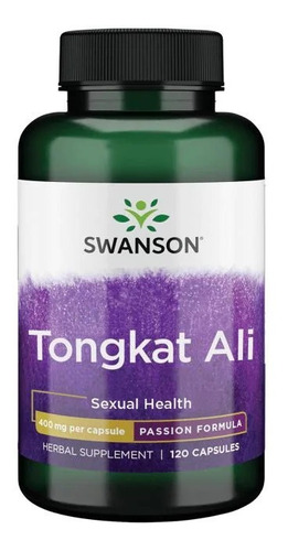 Tongkat Ali, 400 mg, 120 cápsulas Swanson, sabor Imp Eua, sin sabor