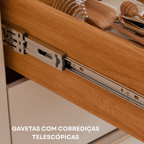 Cozinha Modulada 4 Peças Com Torre Quente Para Forno Ge