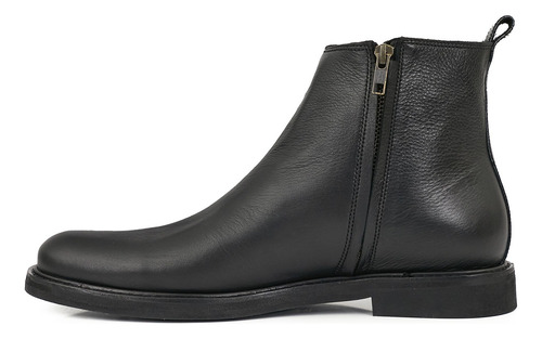 Bota Hombre Cuero Botineta Zapato Borcego Cierre Briganti