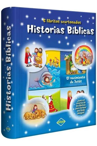 Libro Historias Bíblicas 6 Libritos Acartonados