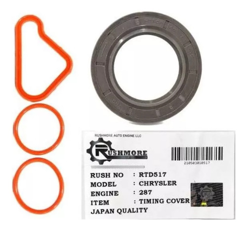 Empacadura Tapa Cadena Jeep Cherokee Liberty Kk Kj 3.7 02-15