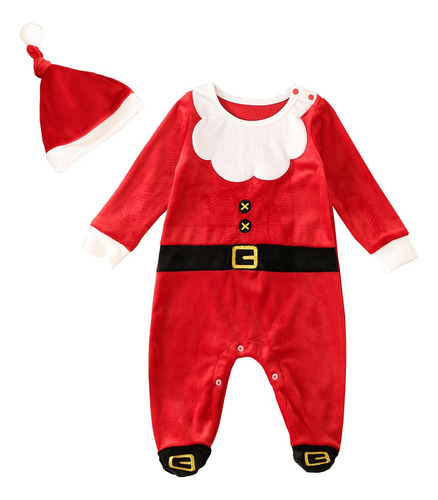 D Traje De Papá Noel For Bebé, Ropa For Recién Nacido,