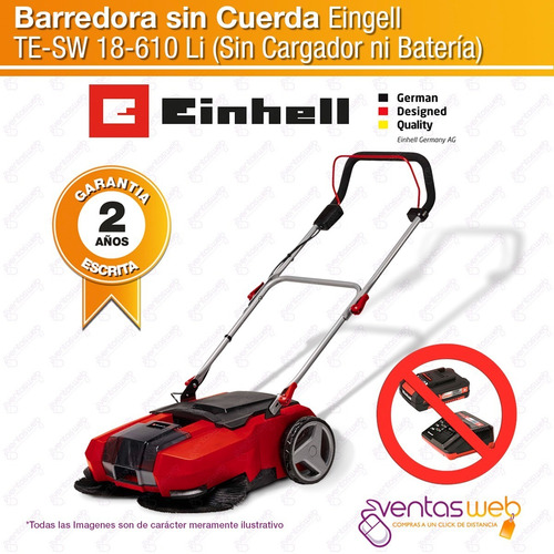 Barredora Inalambrica 18v Ciclonica Profesional Einhell Sola