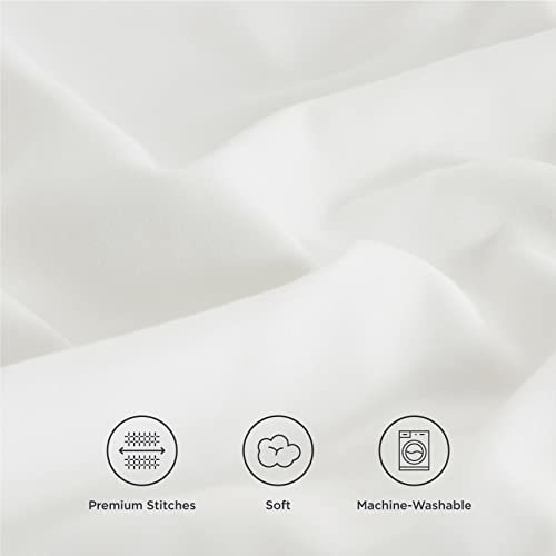 Funda Para Almohada Bedsure Microfibra 2 Piezas Color Blanco