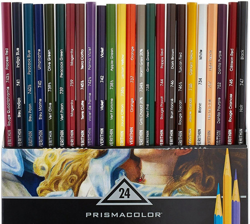 Prismacolor Verithin Lápices De Color 24 Piezas Ultra Fino