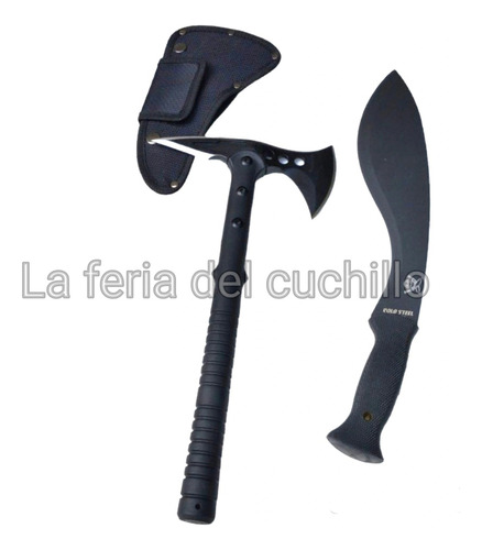 Hacha Tomahawk + Cuchillo Cukri Cold Steel De Regalo