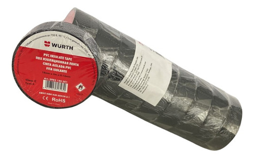 Kit de cinta aislante ignífuga Energy Wurth, 18 x 5 pulgadas