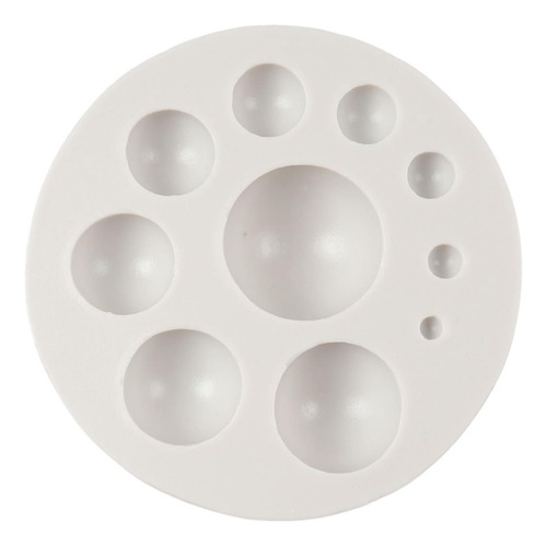 Molde Para Fondant De Perlas Fckemlds, Bolas, Semiesferas