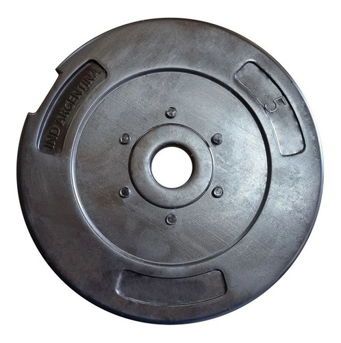 Imagen 1 de 4 de Disco Pesa 5 Kg Plano Plástico Pump Fitness Mancuerna