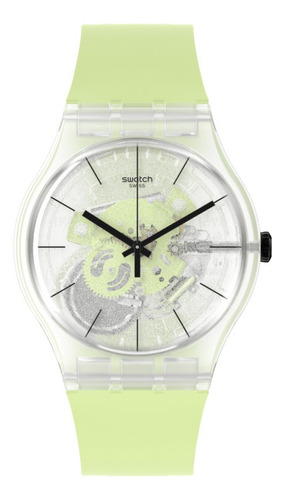 Reloj Swatch Green Daze So29k106 Color de la correa Verde Color del bisel Transparente Color del fondo Transparente