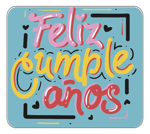 Mousepad Feliz Cumpleaños Personalizado Regalo Original 1312