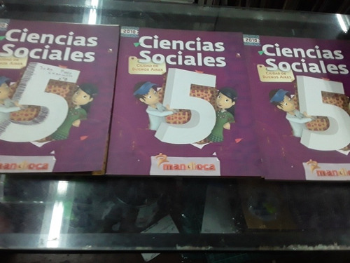 Ciencias Sociales 5 Caba Mandioca Primera Edición Lote X 2