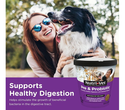 Pre- Probióticos Perros Apoyo Salud Digestiva 120 Americano