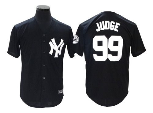 Camiseta Casaca Mlb New York Yankees 99 Judge Negra Talle L