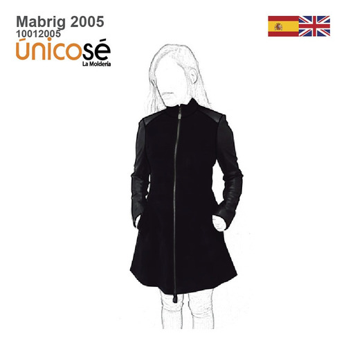 ( Moldes De Ropa)   Tapado Semi Plato Mujer 2005