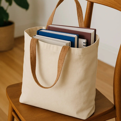 Kit 3 Bolsas Ecológica Ecobag 100% Algodão Alça Em Cortiça Acambamento Dos Ferragens - Cor Natural Correia De Ombro - Desenho Do Tecido