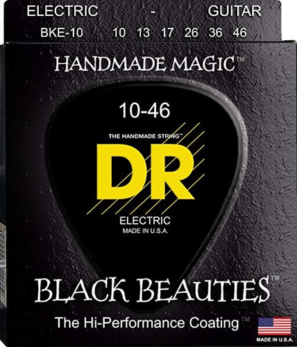 Dr Strings Cuerdas Para Guitarra Eléctrica, Bellezas Negro -