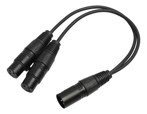 Wu Xlr Mic Conector De Sonido Divisor A 2 Adaptador De 1ft