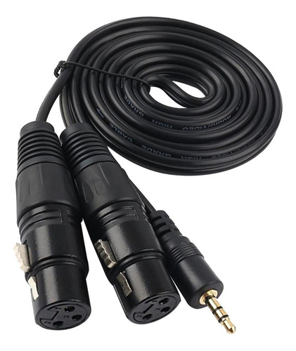 Cable Divisor En Y De 3,5 Mm A 2 Xlr Hembra, 3,5 Mm (mini) 1