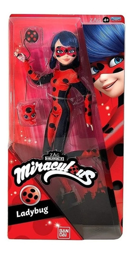 Miraculous Ladybug Muñeca Con Franjas Negras