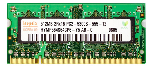 Memoria Ram Para Laptop Hynix 512mb 2rx16