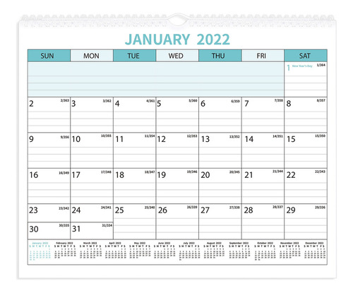 1 Calendario De Pared Exquisito Y Duradero 2022-2023