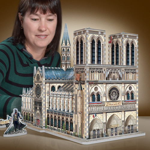 Rompecabezas 3d Wrebbit3d Assassin's Creed Unity Notre-dame