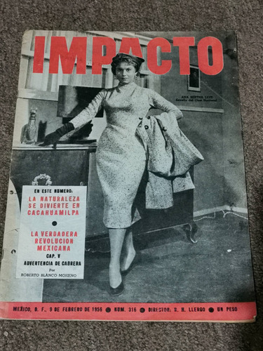 Revista Impacto Ana Berta Lepe Año 1956