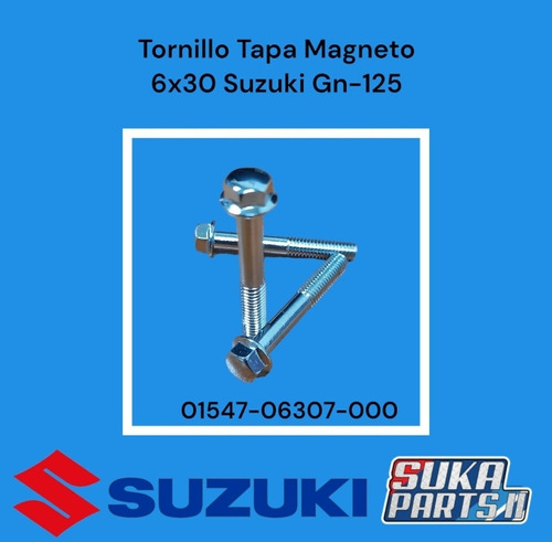 Tornillo Tapa Magneto 6x30 Suzuki Gn-125