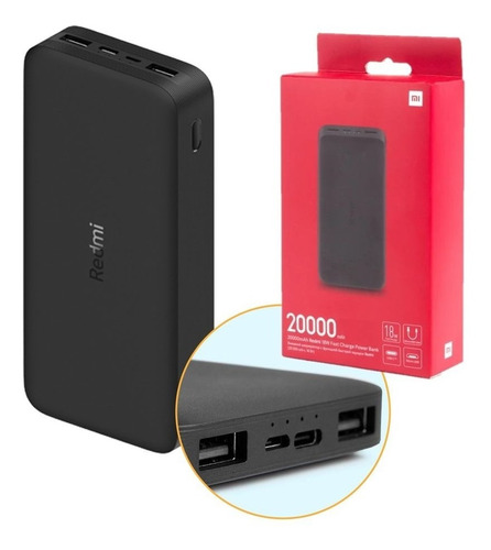 Power Bank Xiaomi Redmi 20000 Mah Fast Charger