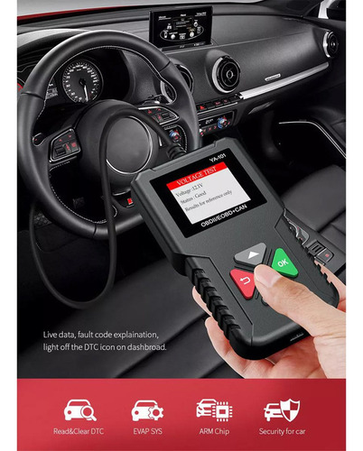 Obd2 Lector Automotriz Escáner 12v Plug & Play Coche