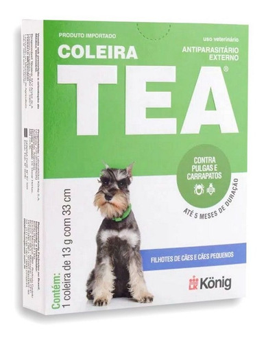 Konig Coleira Antipulgas Tea 327 P/ Cães Porte Pequeno 13g