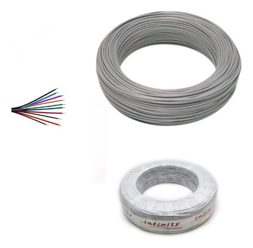 05m Cabo Cci Alc 40x5 0,40mm P/ Alarme Porteiro 10 Vias