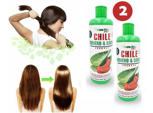 Imagen 1 de 4 de Shampoo De Chile Romero Y Sábila Crecimiento Cabello Unisex