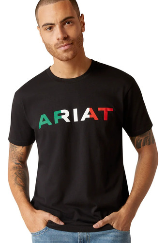 Playera Ariat Logo Mexico Caballero