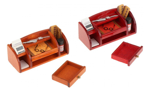 Mini Estante Para Suministros De Oficina Para Casa De Madera