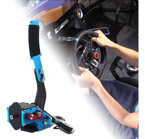 Freno De Mano Usb 2 En 1, Juego De Carreras, Freno De Azul