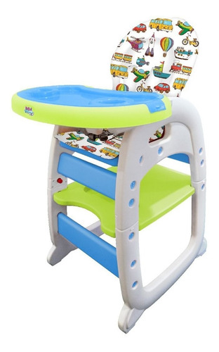 Imagen 4 de 9 de Silla Comedor Y Escritorio Para Bebe 2 En 1 Para Niño