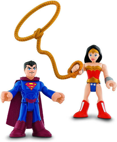 Imaginext Superman & Mujer Maravilla Ww Fisher Price Mattel