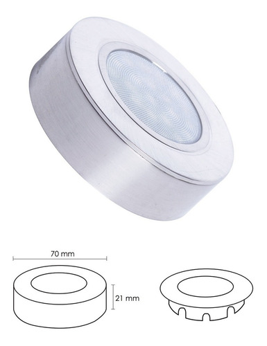 Luminaria Dimeable Megamex Mcldsc Minican 4w 3000k