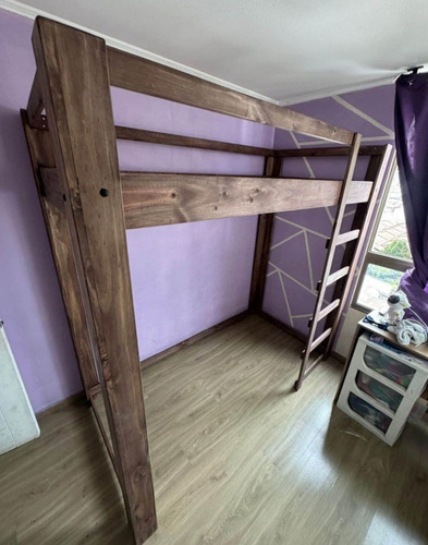 Cama En Altura M&r Con Modificación De Altura De Madera