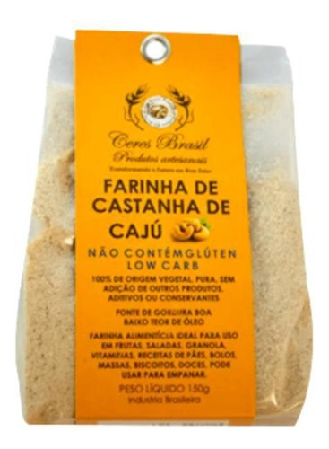 Farinha De Castanha De Caju Sem Glúten Ceres 150g